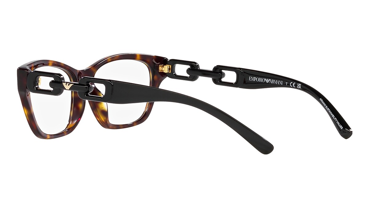 Emporio Armani Shiny Havana Eyeglasses, ®