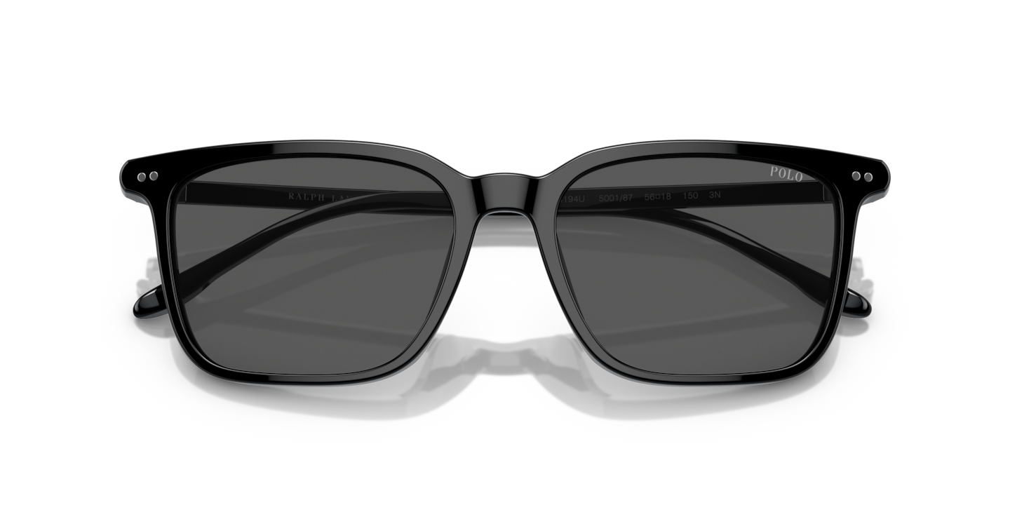 Polo Ralph Lauren Shiny Black Sunglasses | Glasses.com® | Free 