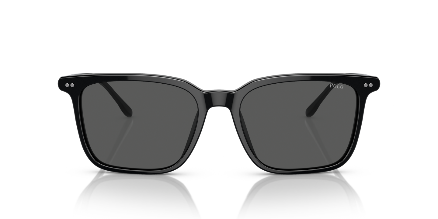 Polo Ralph Lauren Shiny Black Sunglasses | Glasses.com® | Free 