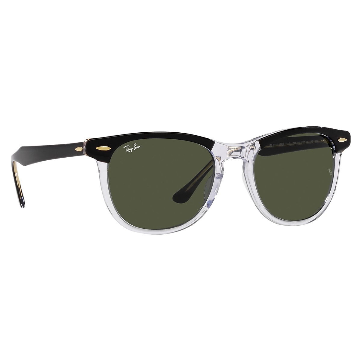 inaktive Hver uge dans Ray-Ban Black On Transparent Sunglasses | Glasses.com® | Free Shipping
