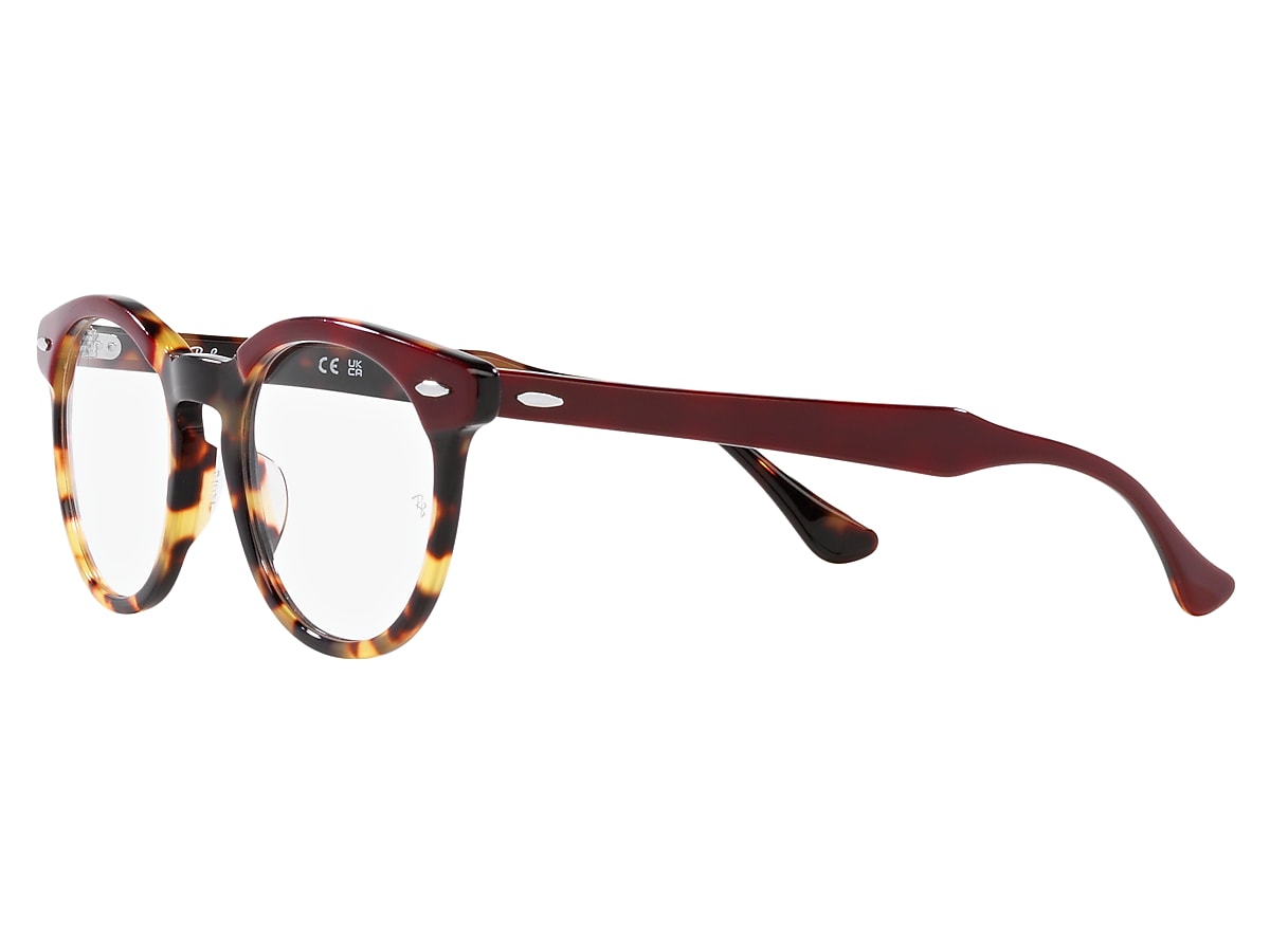 Ray-Ban Bordeaux On Yellow Havana Eyeglasses | Glasses.com® | Free