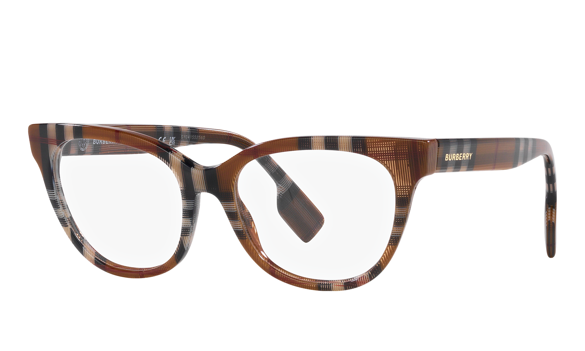 Burberry Unisex Be2375 Check Brown Size: Standard