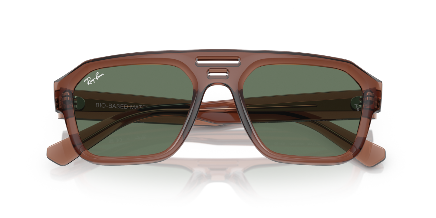 Ray-Ban Transparent Brown Sunglasses | Glasses.com® | Free Shipping