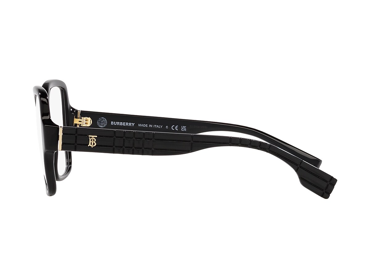 Burberry black 2024 and gold eyeglasses