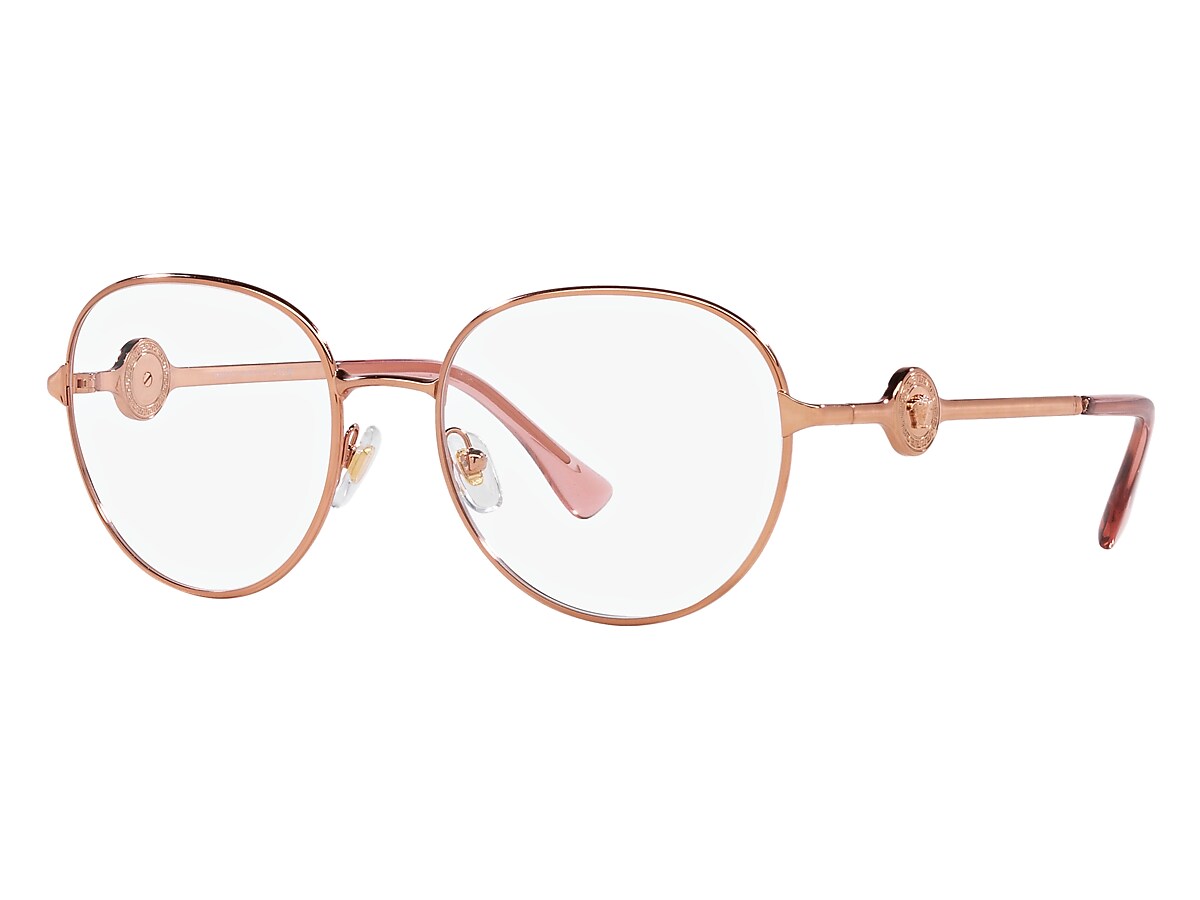 Versace Rose Gold Eyeglasses Glasses Free Shipping