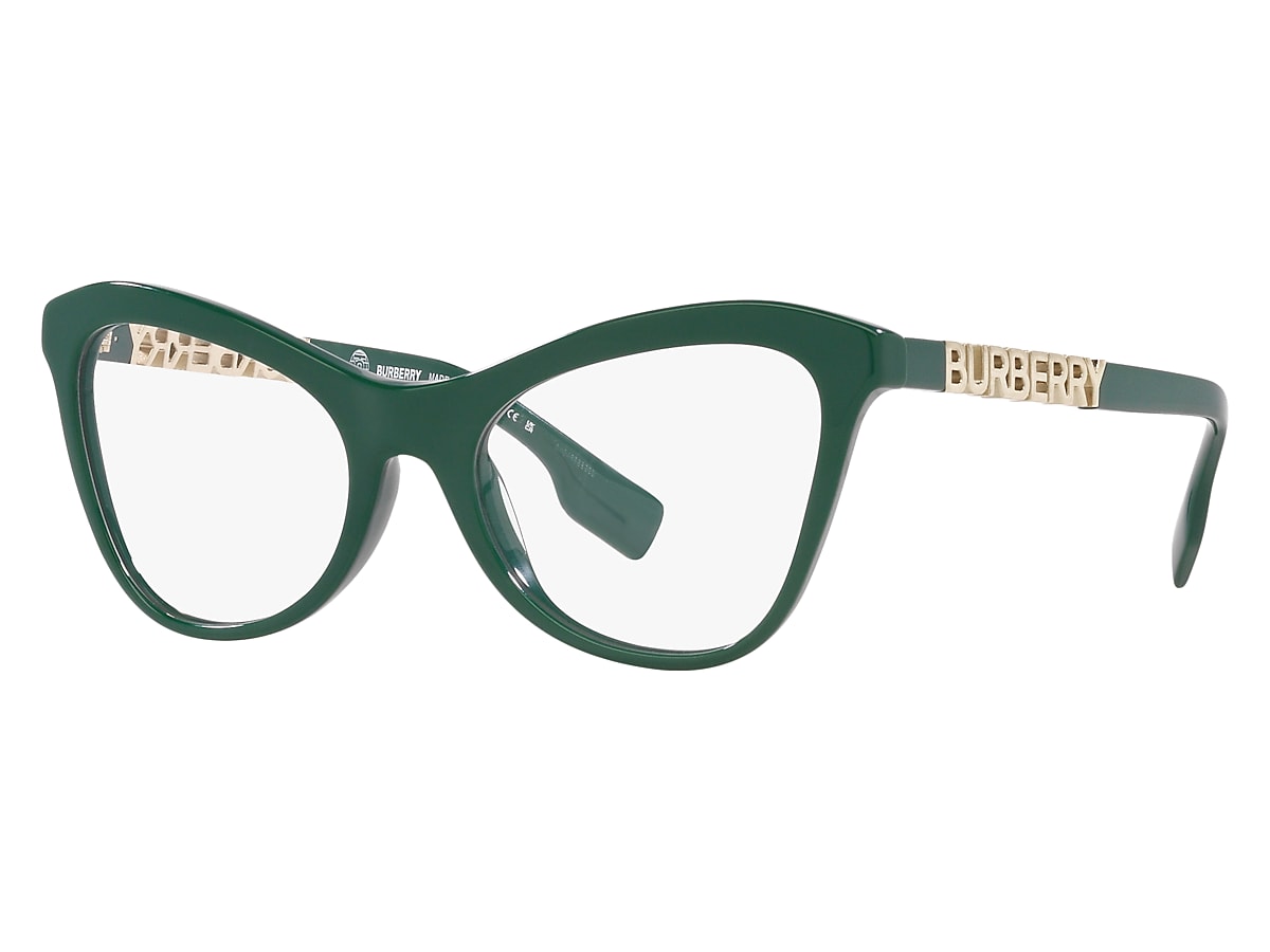 Green store burberry glasses