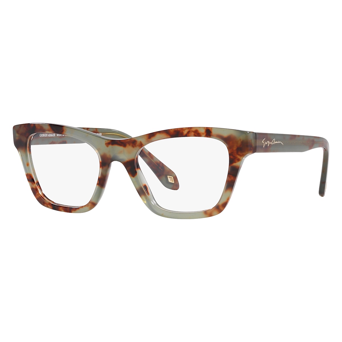 Giorgio Armani - Women's Cat-Eye Eyeglasses - Dark Green - Optical Glasses  - Giorgio Armani Eyewear - Avvenice