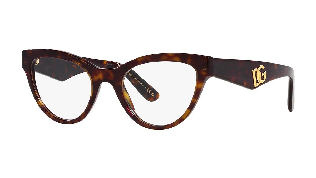 DOLCE & GABBANA キャットアイサンクラス 0DG3372 3407 Dolce & Gabbana DG3372 Eyeglasses | LensCrafters