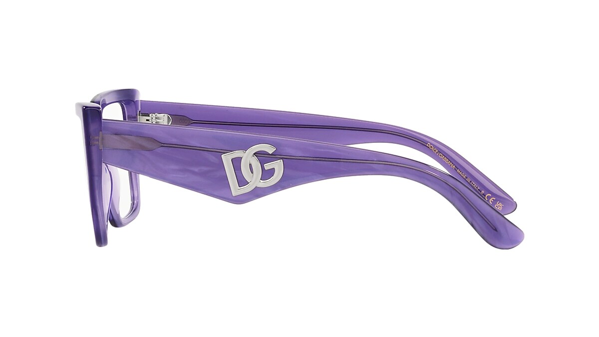 Dolce & Gabbana Fleur Purple Eyeglasses, ®