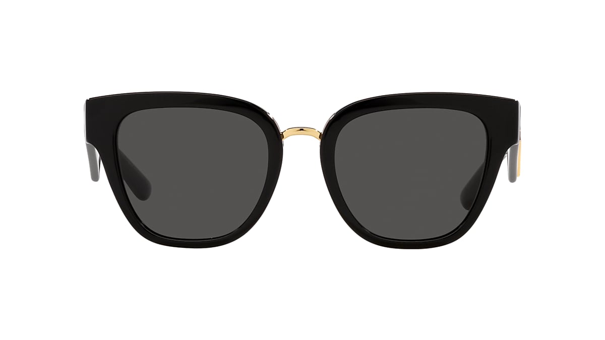 Sinis maldición dedo índice Dolce & Gabbana Black Sunglasses | Glasses.com® | Free Shipping