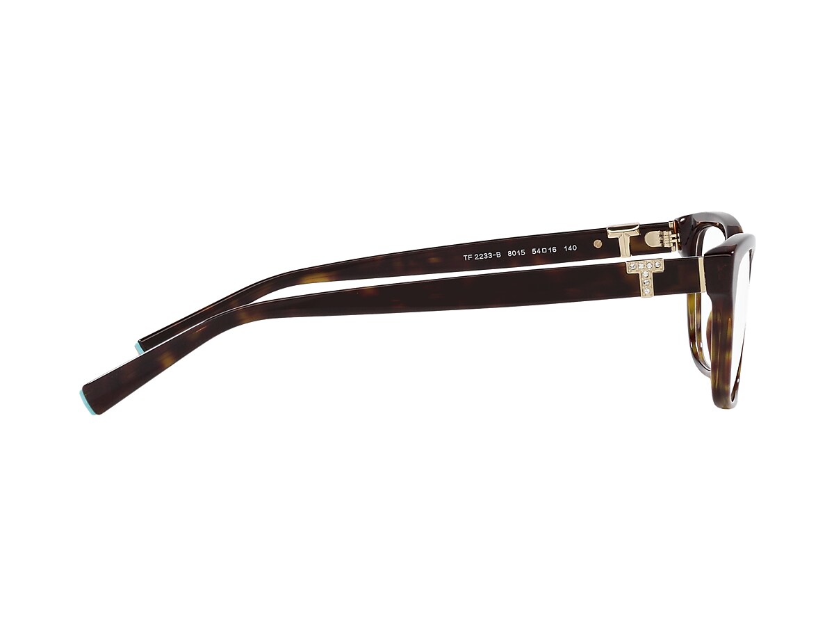 正規品 TIFFANY&Co スクエア デミブラウン メガネ J523