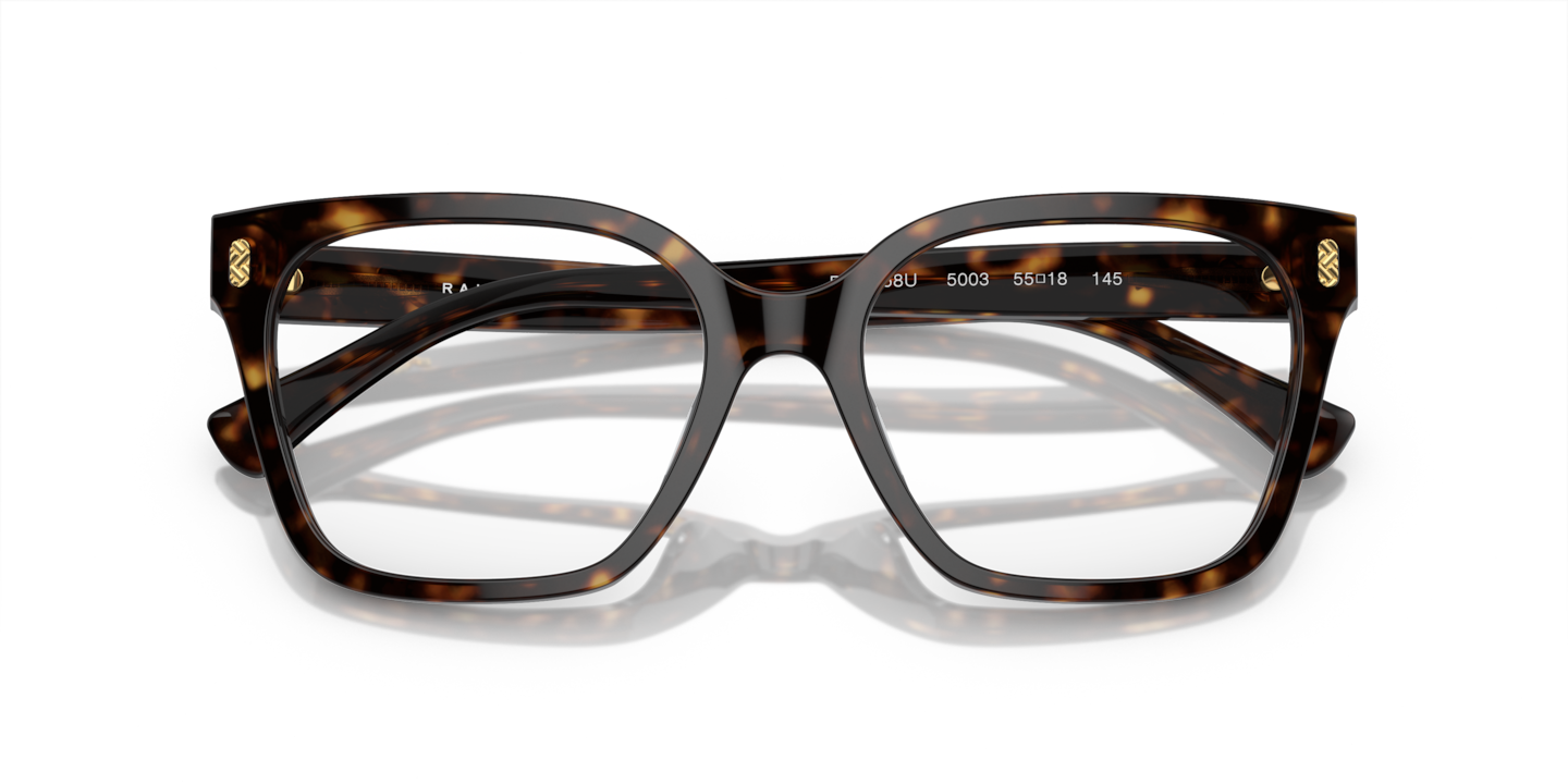 Ralph by Ralph Lauren Shiny Dark Havana Eyeglasses | Glasses.com 