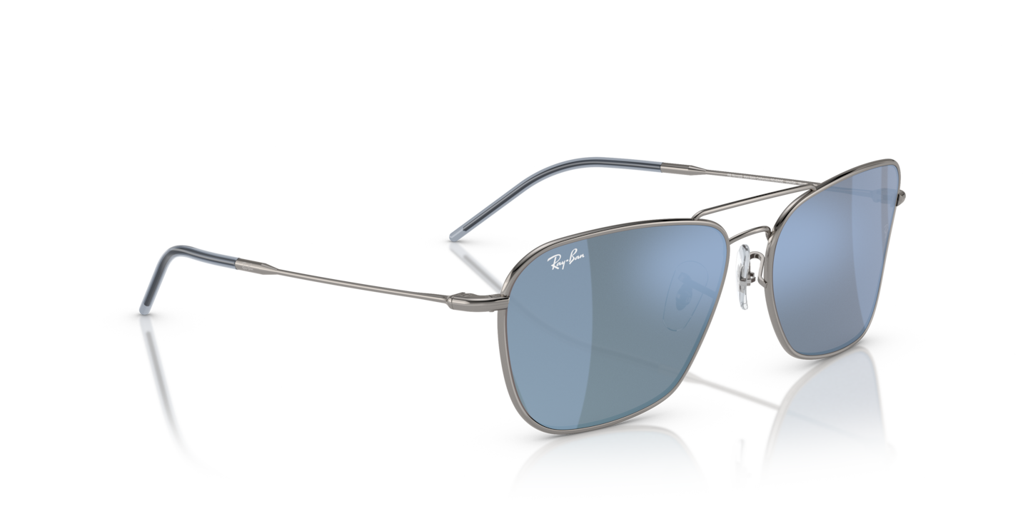 Ray-Ban RBR0102S Caravan Reverse 58 Dark Grey & Gunmetal Sunglasses