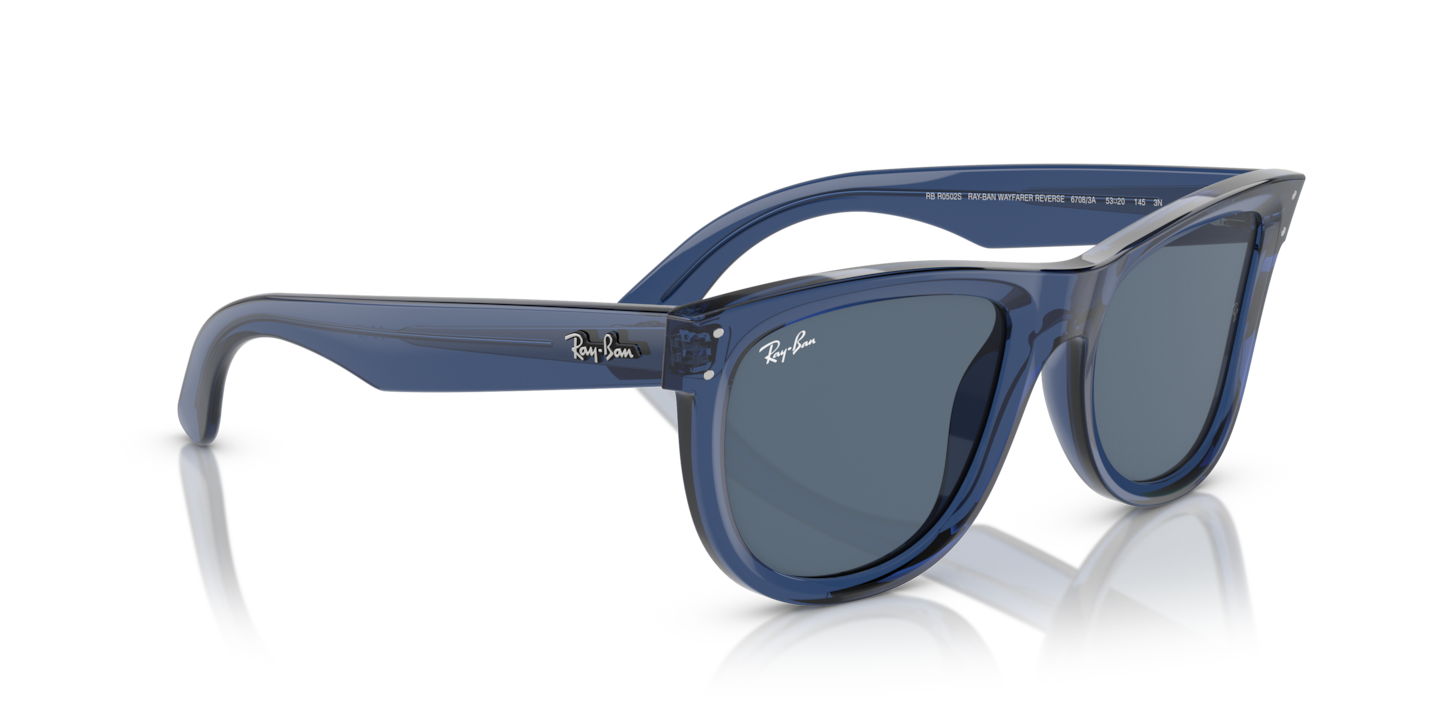 Ray-Ban RBR0502S Wayfarer Reverse 50 Blue & Transparent Navy Blue