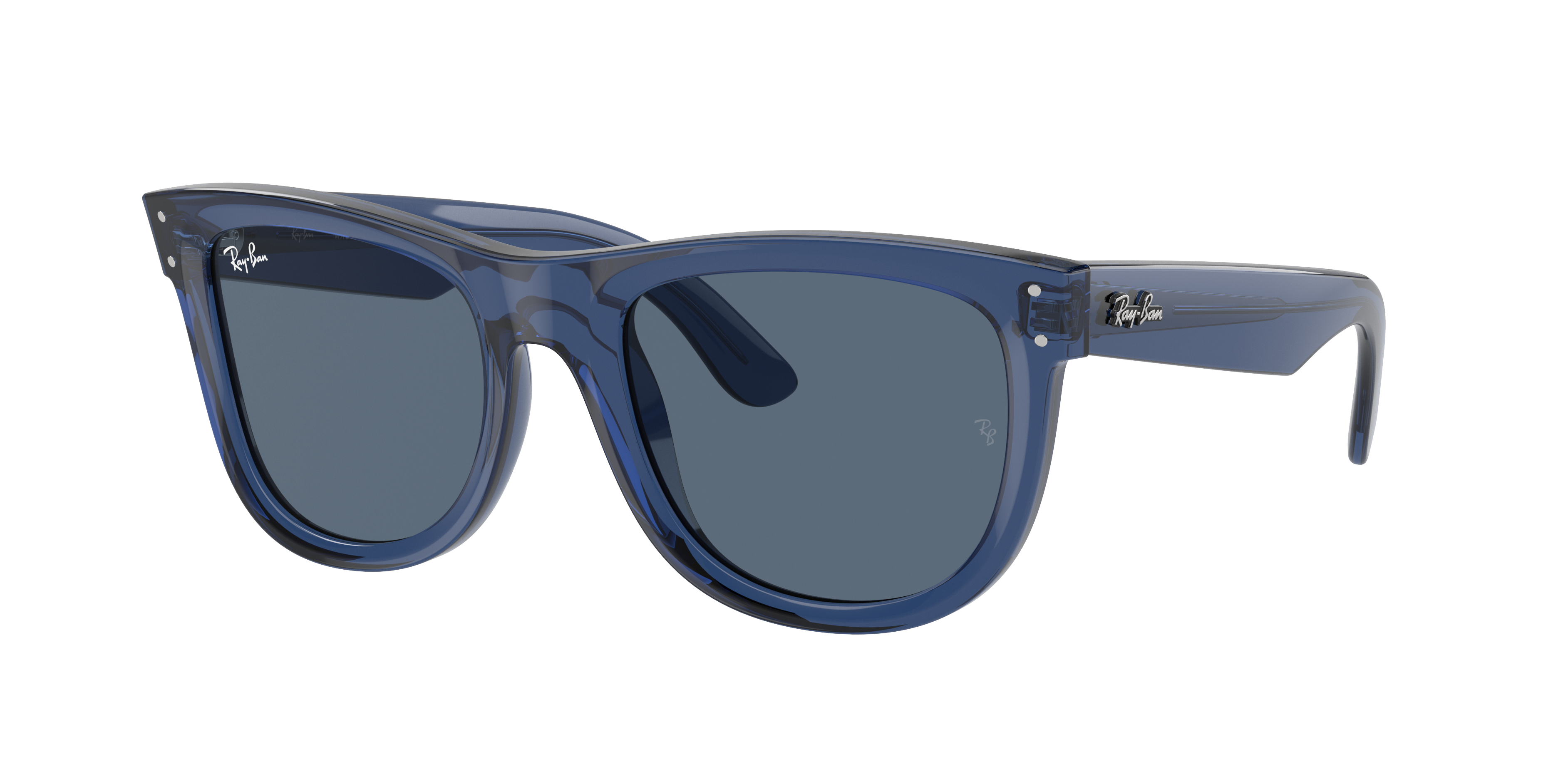 Ray-Ban RB0840S Mega Wayfarer Bio-Based 51 Dark Grey & Transparent Red  Sunglasses | Sunglass Hut United Kingdom