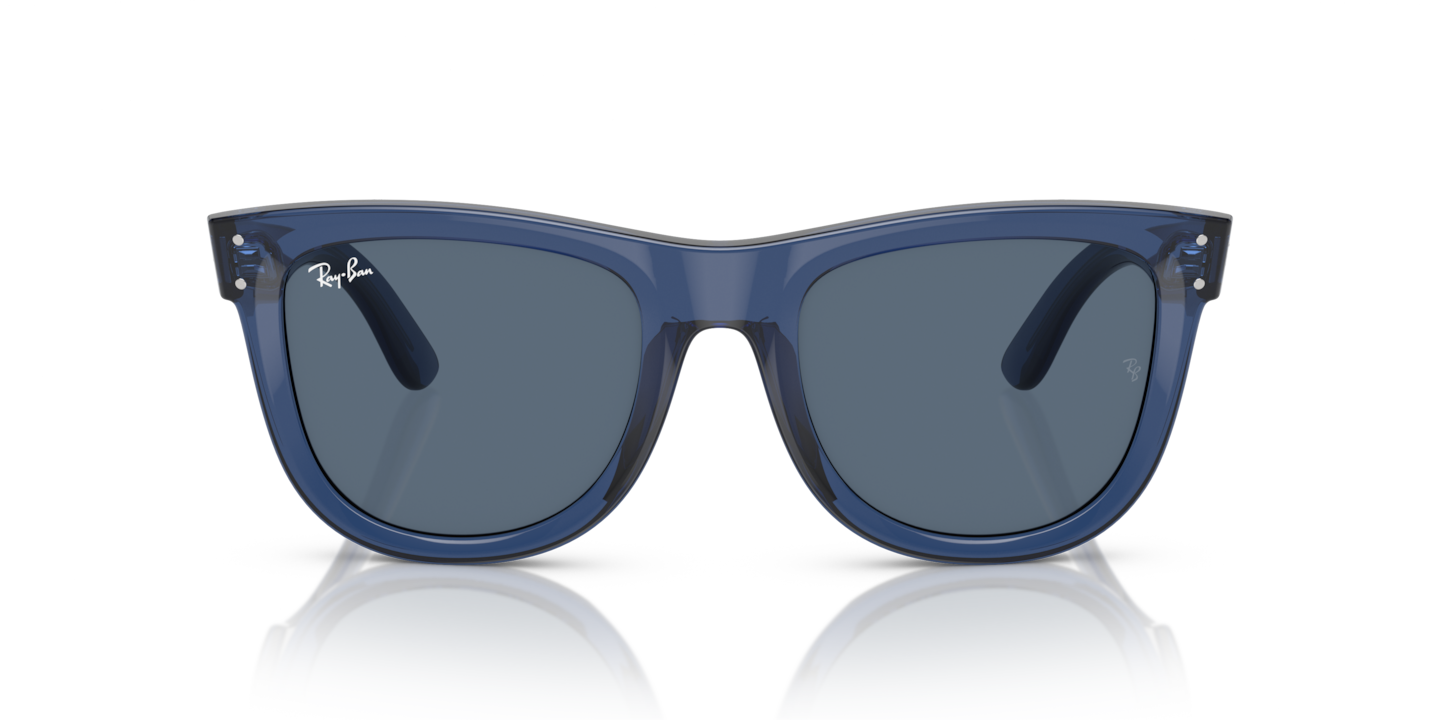 Ray-Ban Transparent Navy Blue Sunglasses | Glasses.com® | Free 