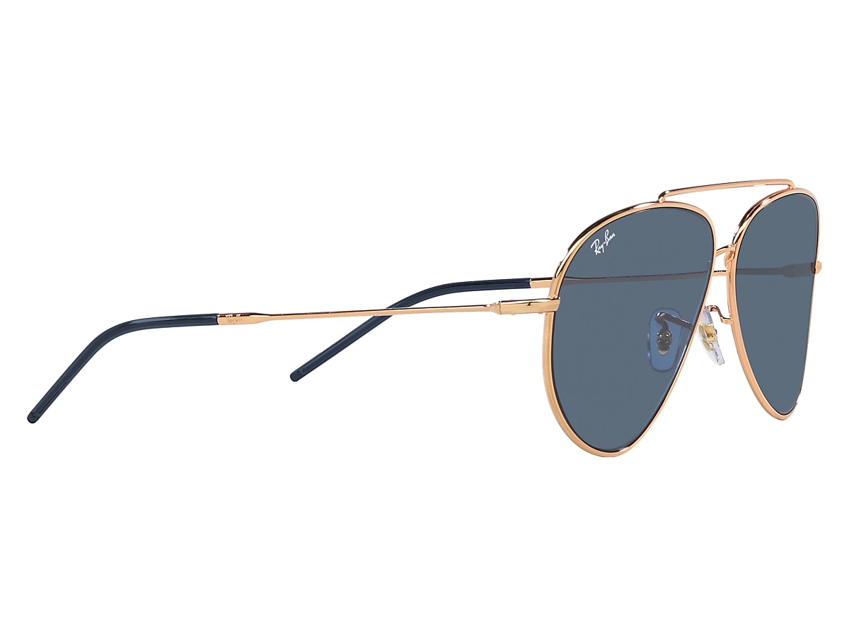 AVIATOR REVERSE Sunglasses in Rose Gold and Blue - RBR0101S
