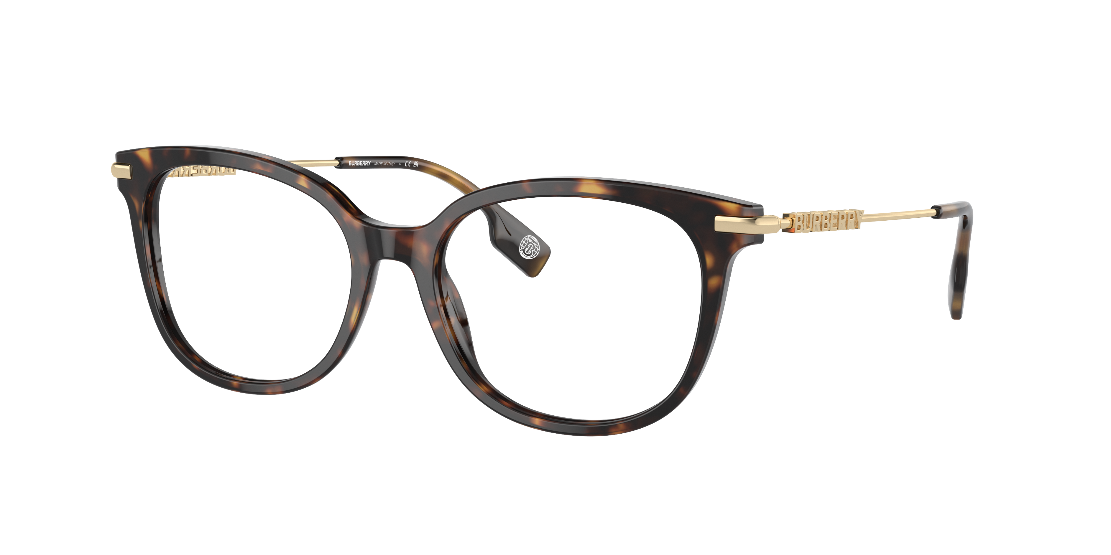 burberry dark havana eyeglasses