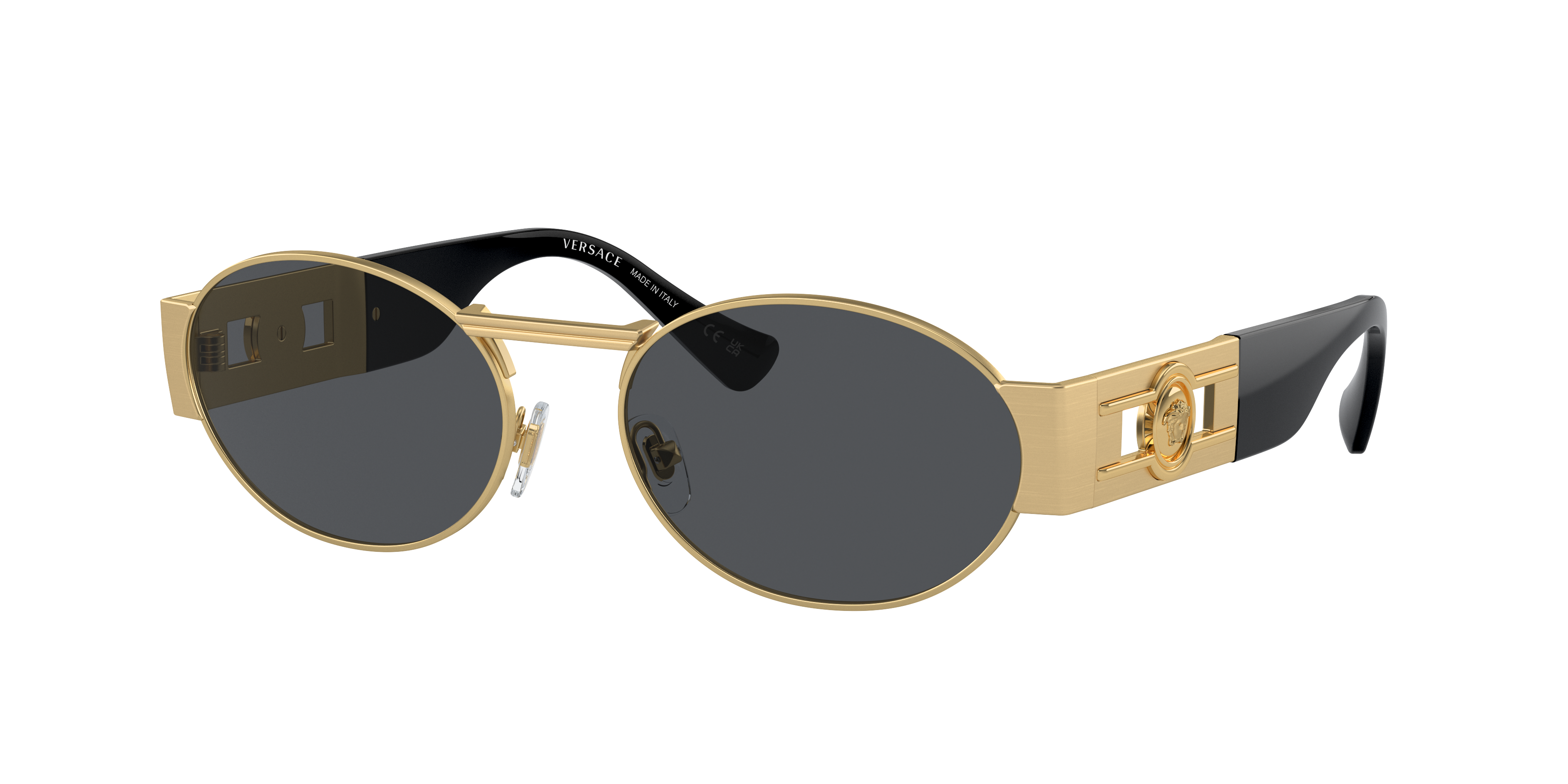 Versace VE2264 Matte Gold Sunglasses | Glasses.com® | Free Shipping