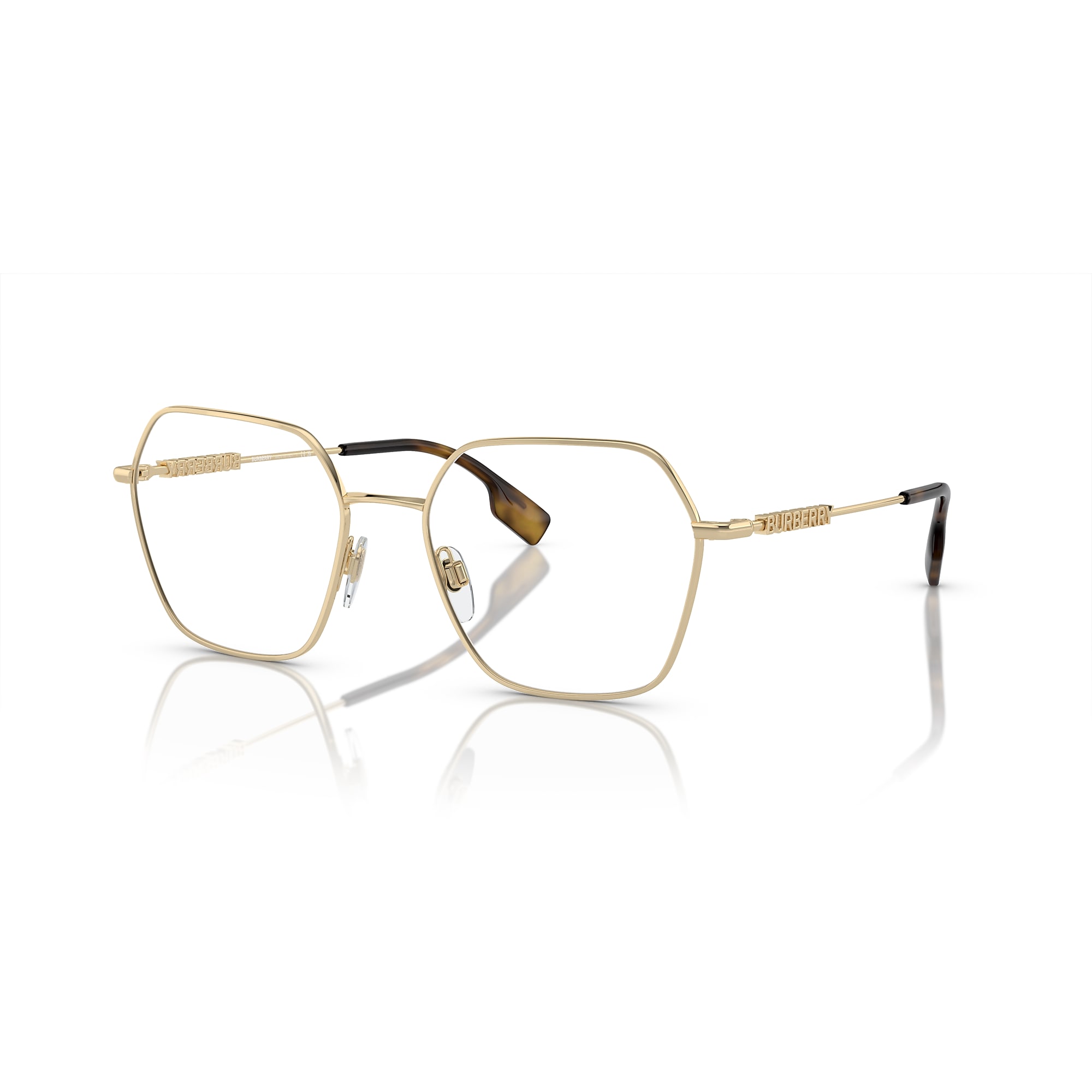 Burberry Light Gold Eyeglasses Glasses Free Shipping