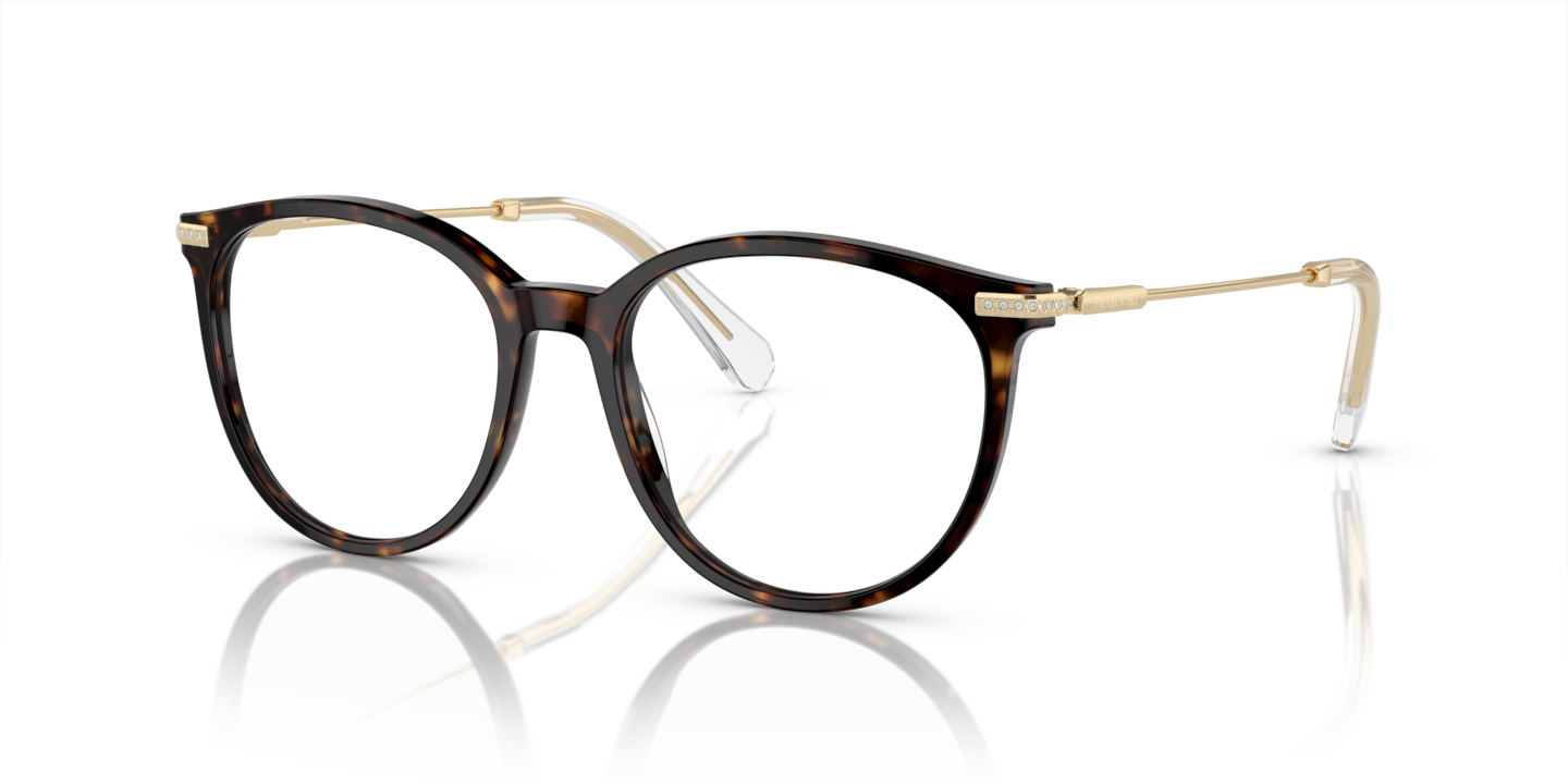 Swarovski Dark Havana Eyeglasses | Glasses.com® | Free Shipping