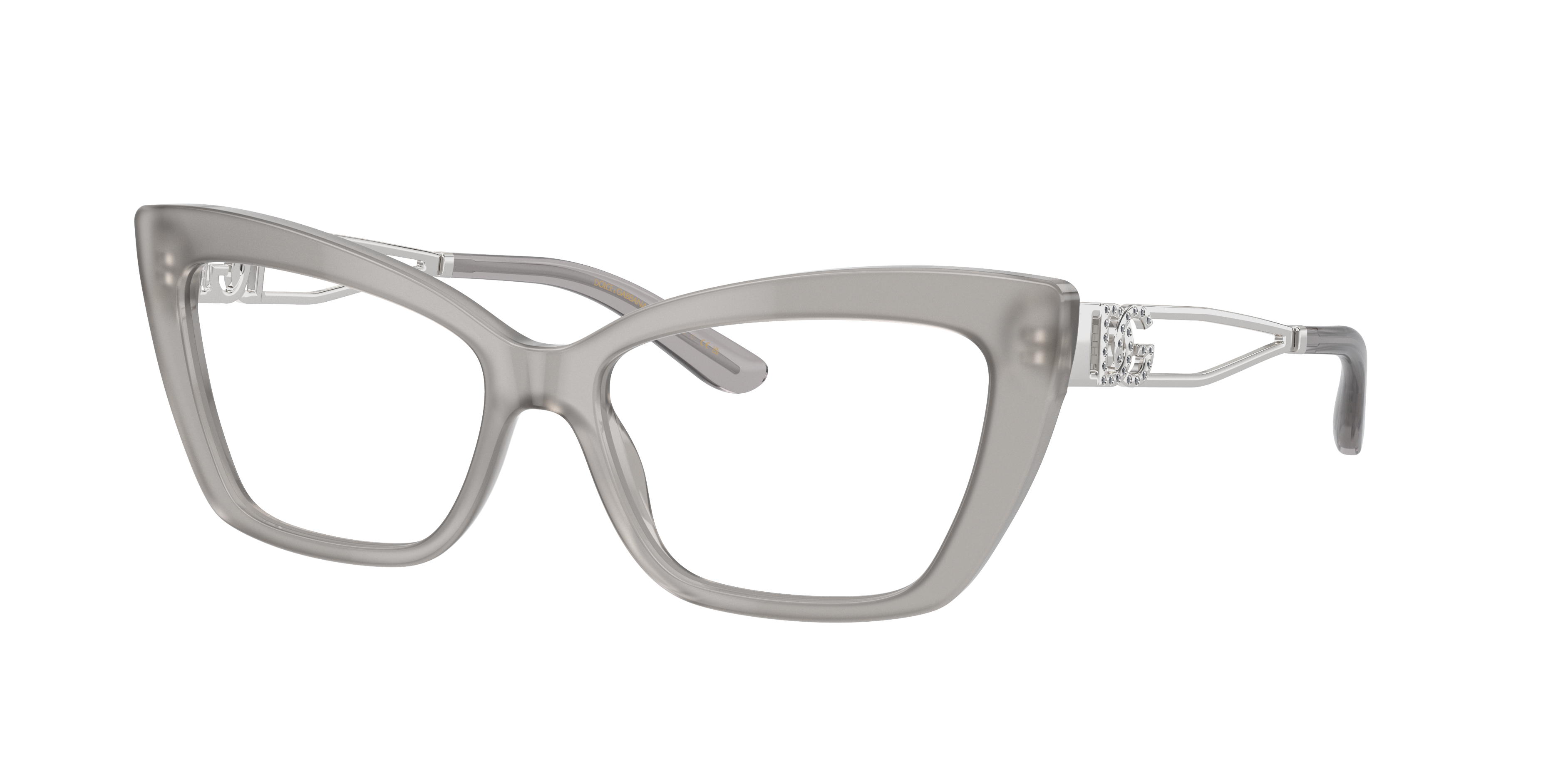 Dolce & Gabbana DG3375B Opal Grey Eyeglasses | Glasses.com® | Free Shipping