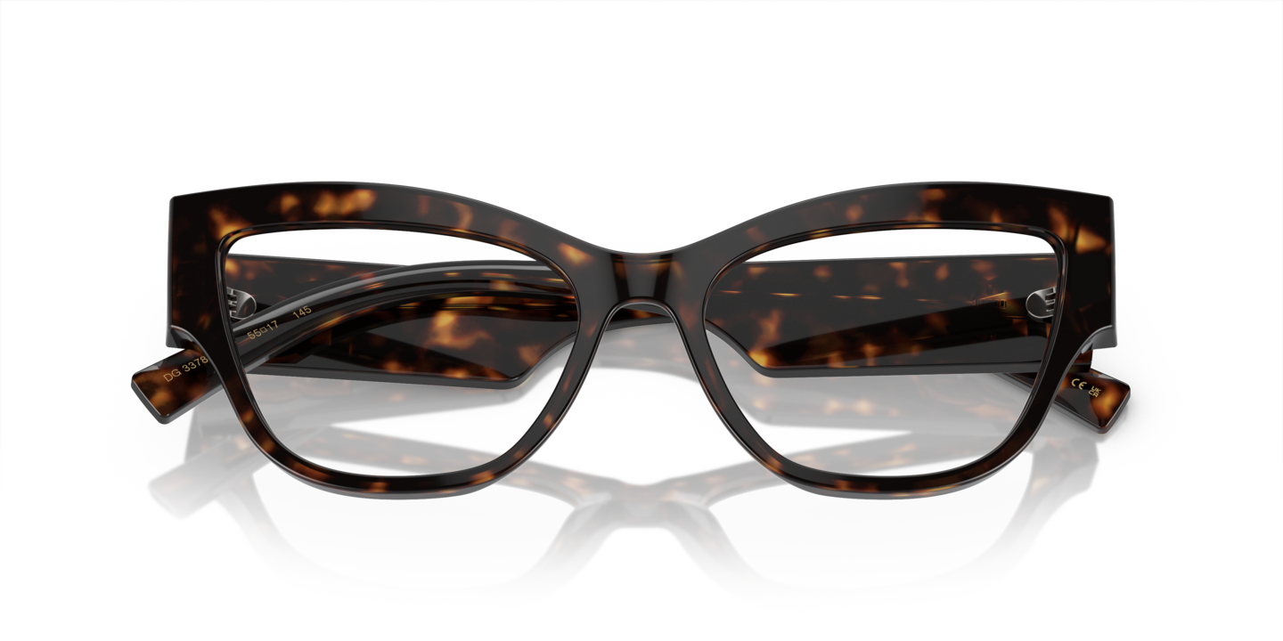 Dolce & Gabbana Havana Eyeglasses | Glasses.com® | Free Shipping