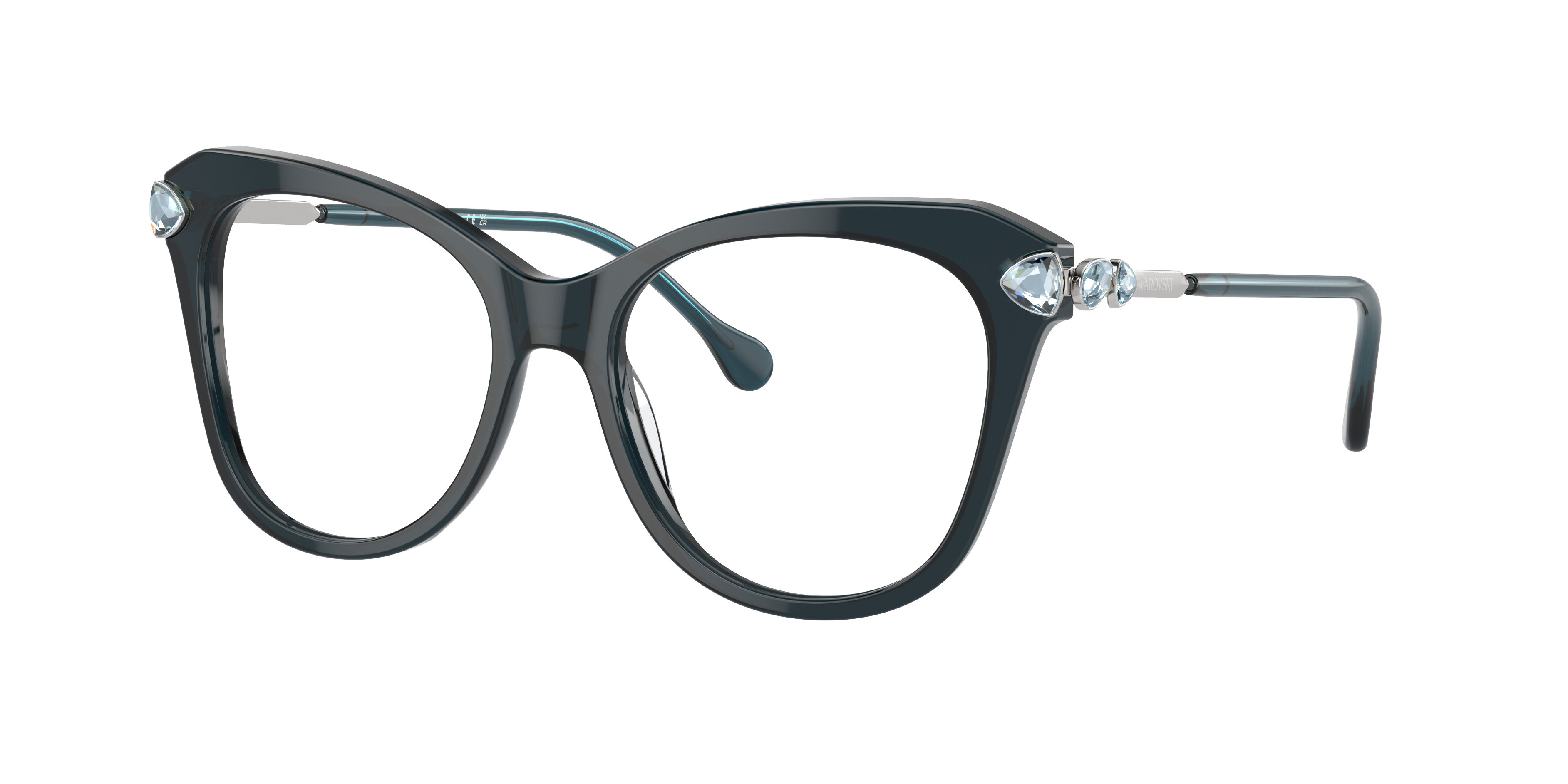 Swarovski SK2012 Blue Transparent Eyeglasses Free Shipping