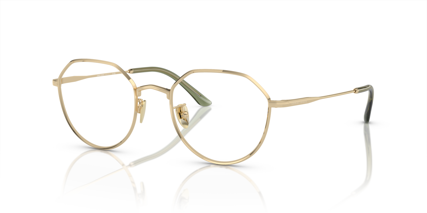 Giorgio Armani Pale Gold Eyeglasses Glasses Free Shipping