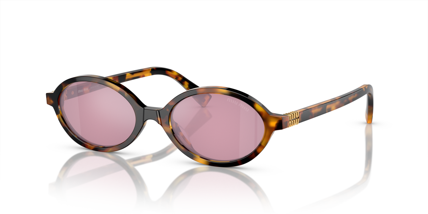 Miu Miu Honey Havana Sunglasses | Glasses.com® | Free Shipping