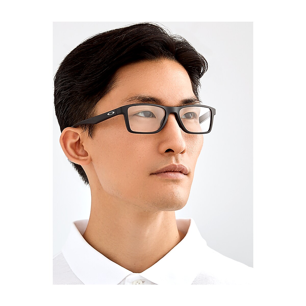 Oakley Satin Black Eyeglasses | Glasses.com® | Free Shipping