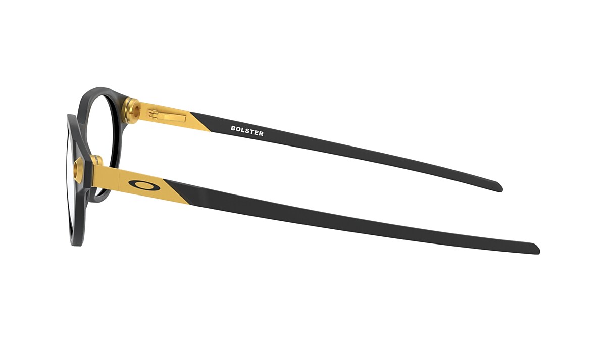 Oakley Satin Black Gold Eyeglasses | Glasses.com® | Free Shipping
