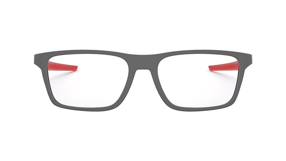 Oakley Satin Light Steel Eyeglasses | Glasses.com® | Free Shipping