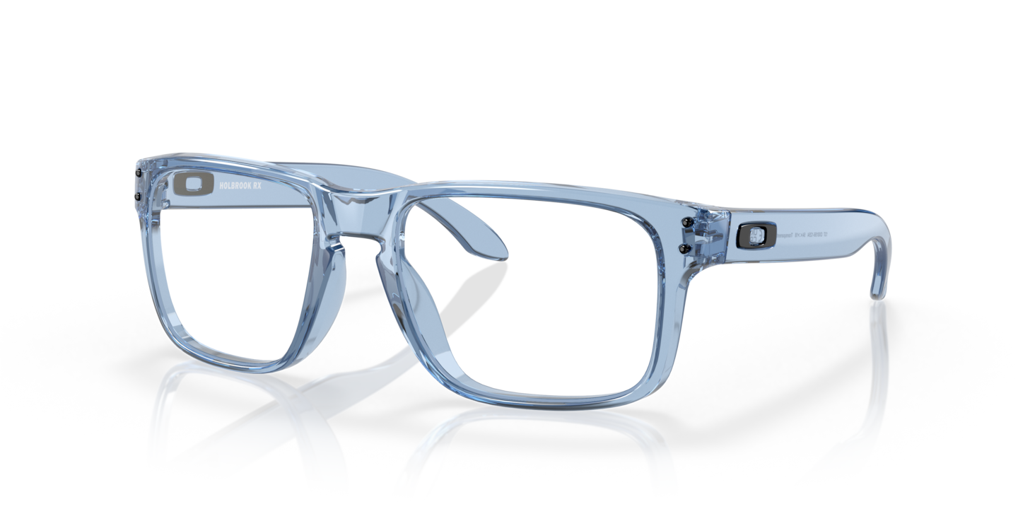Mathis Museum Dronning Oakley Transparent Blue Eyeglasses | Glasses.com® | Free Shipping