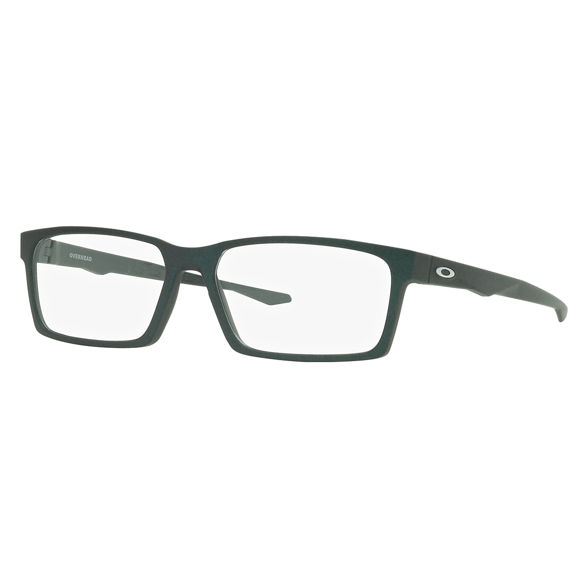 Oakley Matte Dark Silver/Blue Colorshift Eyeglasses | Glasses.com 