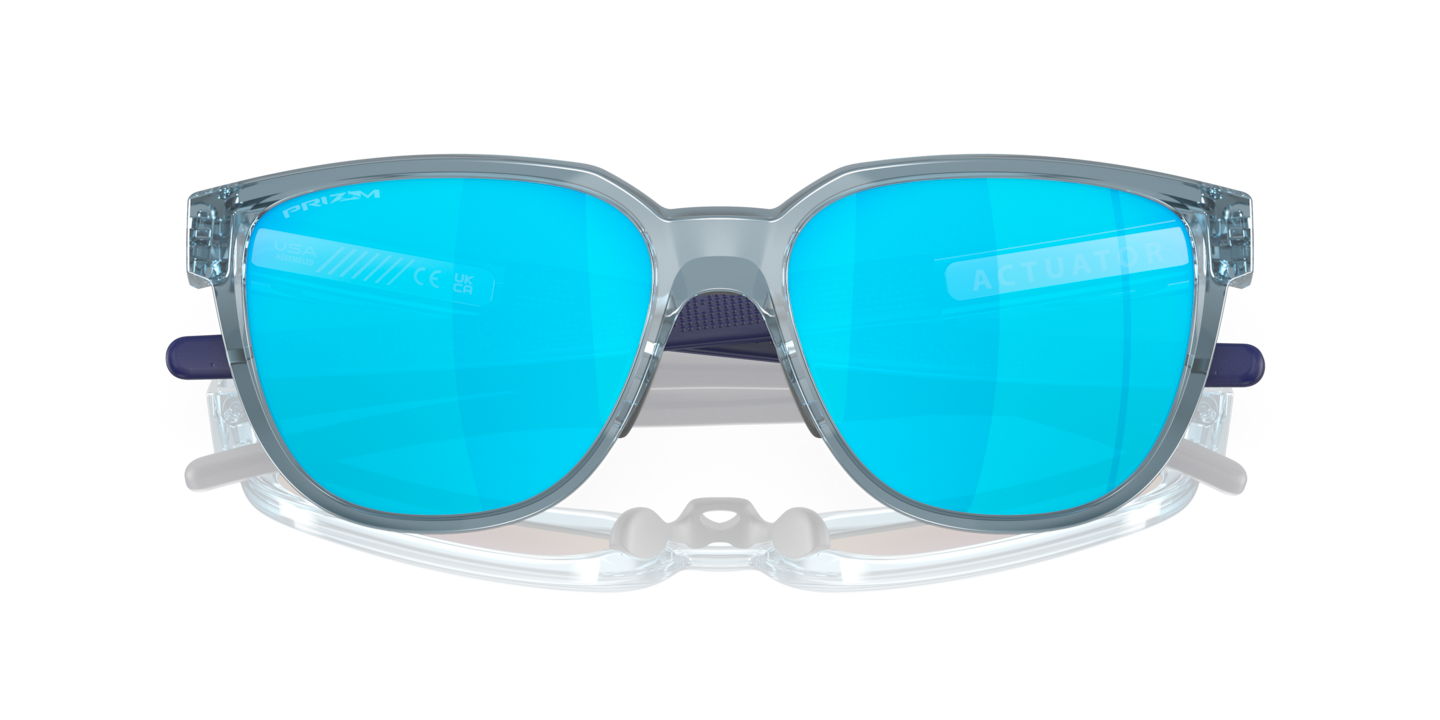 Holbrook™ XL Prizm Sapphire Polarized Lenses, Polished Clear Frame  Sunglasses