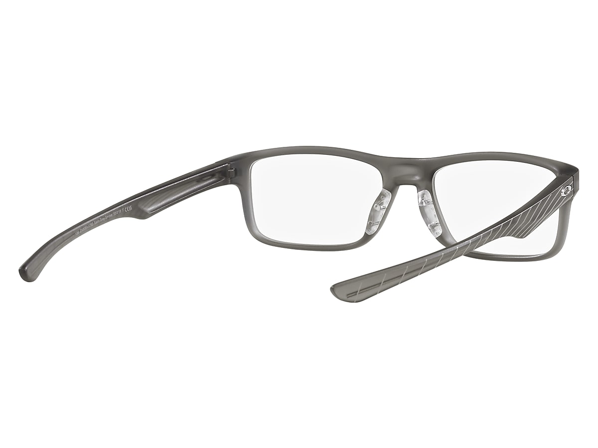 Oakley Satin Grey Smoke Eyeglasses | Glasses.com® | Free Shipping