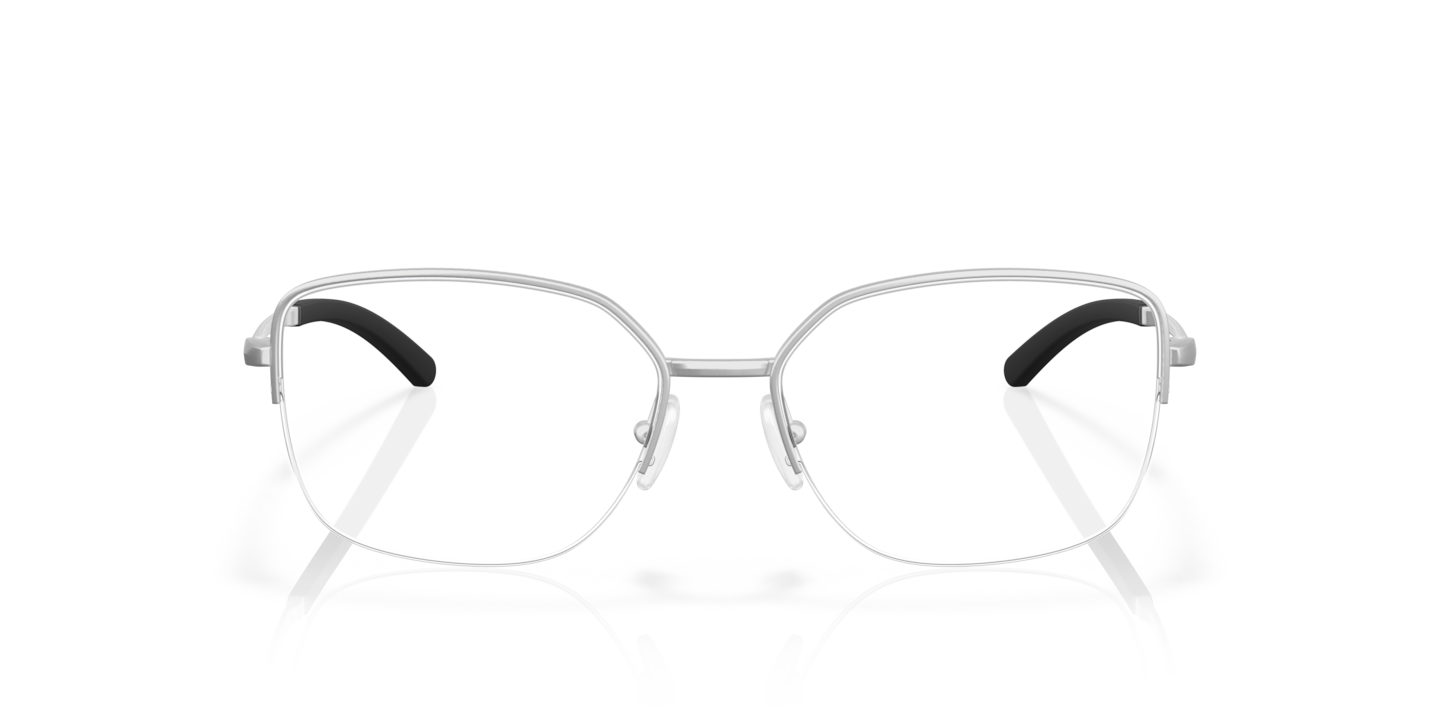 Oakley Satin Chrome Eyeglasses | Glasses.com® | Free Shipping