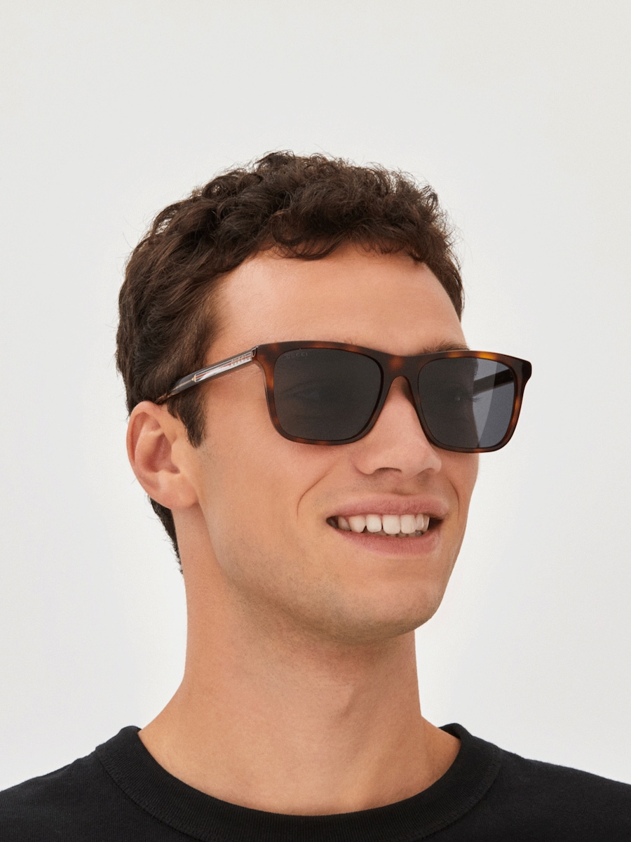 beton Besiddelse Pak at lægge Gucci GG0381S Tortoise Sunglasses | Glasses.com® | Free Shipping