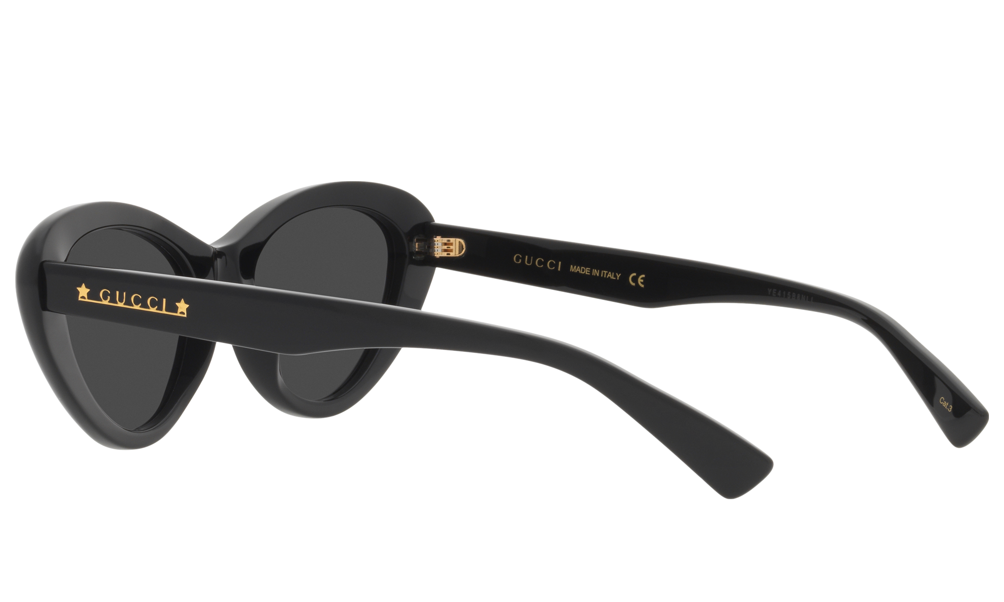 Gucci Tortoiseshell Oval Sunglasses in Black | Lyst