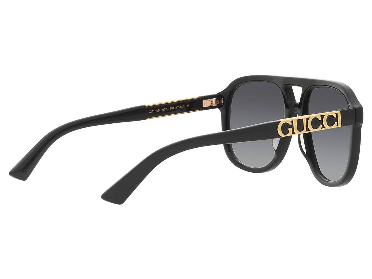 【関税込み】Gg1188s Sunglasses - Gucci - Acetate - Black Sunglasses Gucci GG1188S | Free Shipping | Glasses.com®