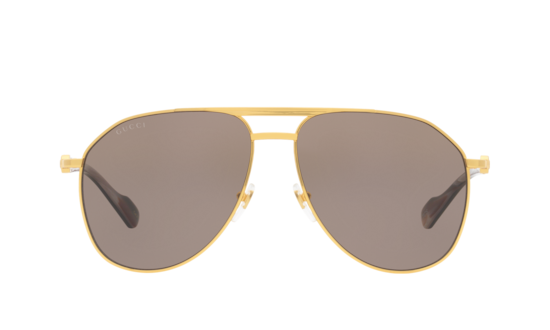 GG1220S Gucci Gold Clear