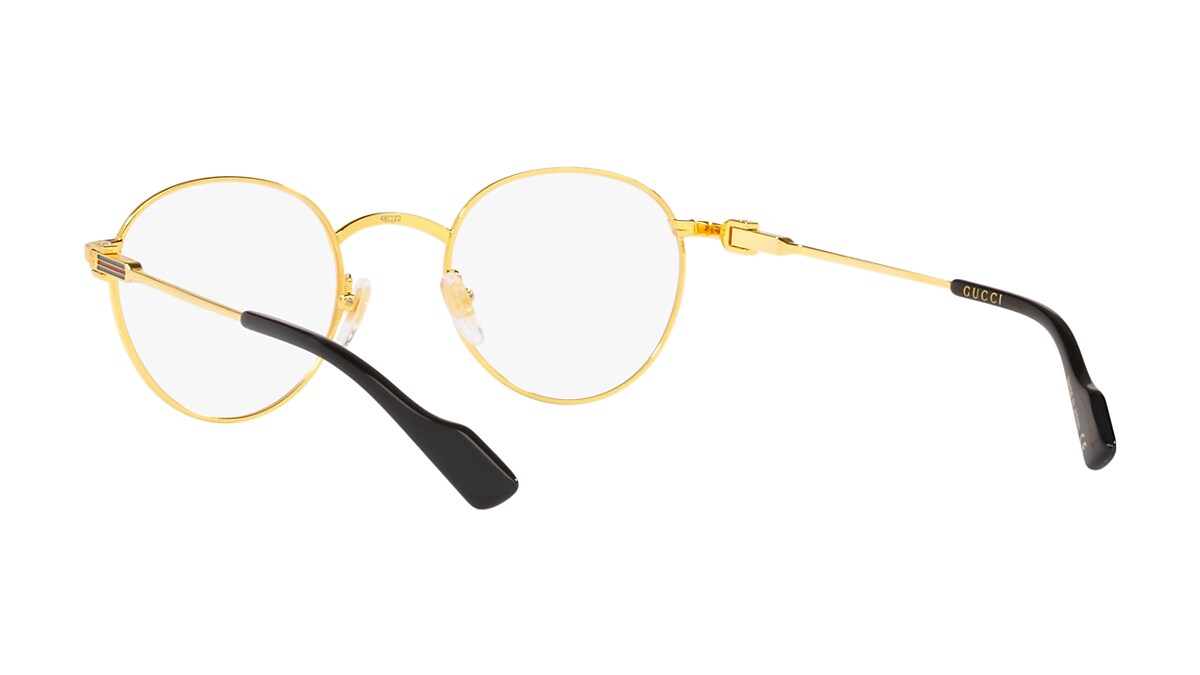 Gucci Light Gold Eyeglasses | Glasses.com® | Free Shipping