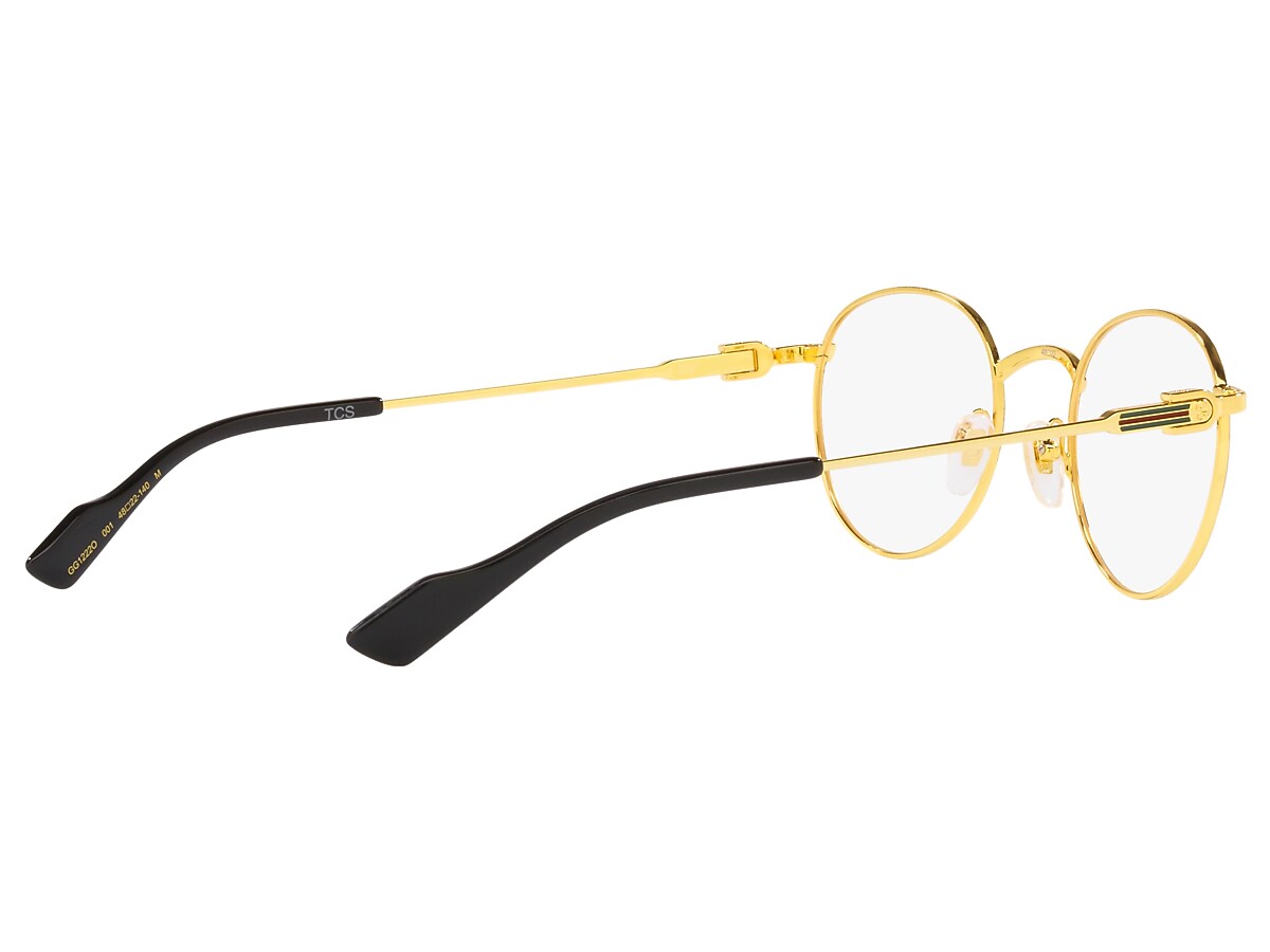 メガネ Gucci Eyeglass Frame GG1222O 001 Minimal Round l Amazon.com: Gucci GG1222O 001 Gold Round Men's Eyeglasses