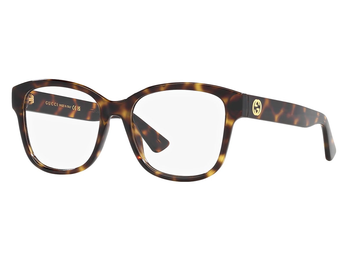 メガネ GUCCI Gucci - GG1340O - 005 red red transparent Gucci GG1340O 005 – Burgundy Rectangular Optical Glasses