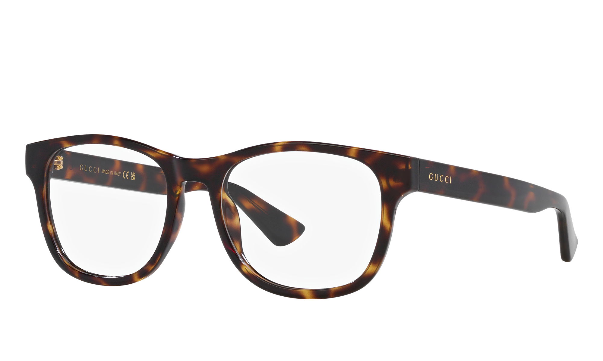 Gucci GG1344O Tortoise Eyeglasses | Glasses.com® | Free Shipping