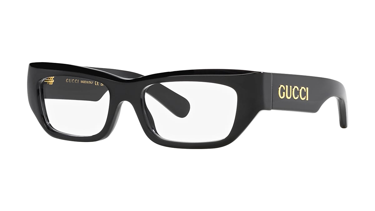 gucci black and white eyeglasses