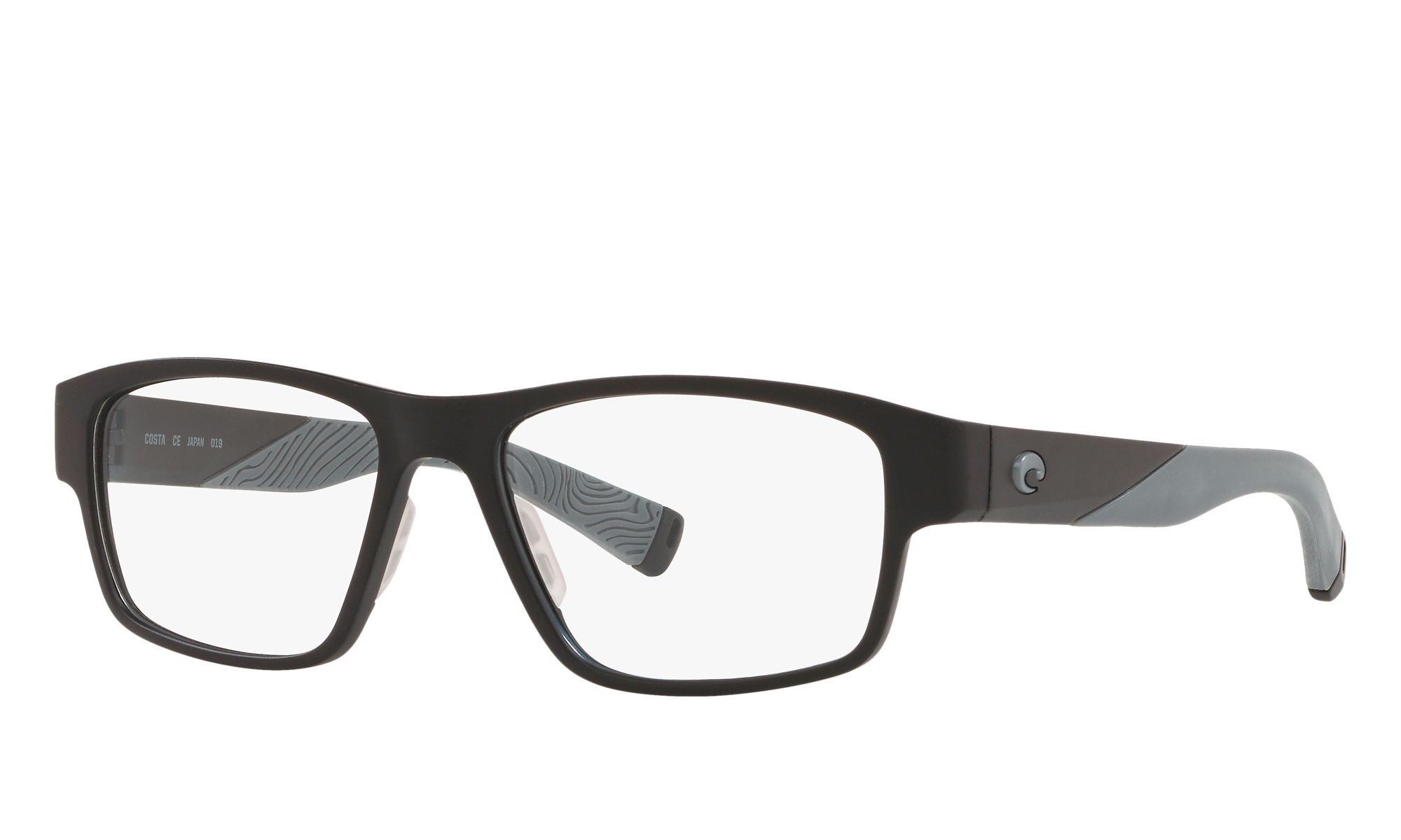 Costa 6S8010 Ocean Ridge 301 Matte Black/Gray Rubber Eyeglasses